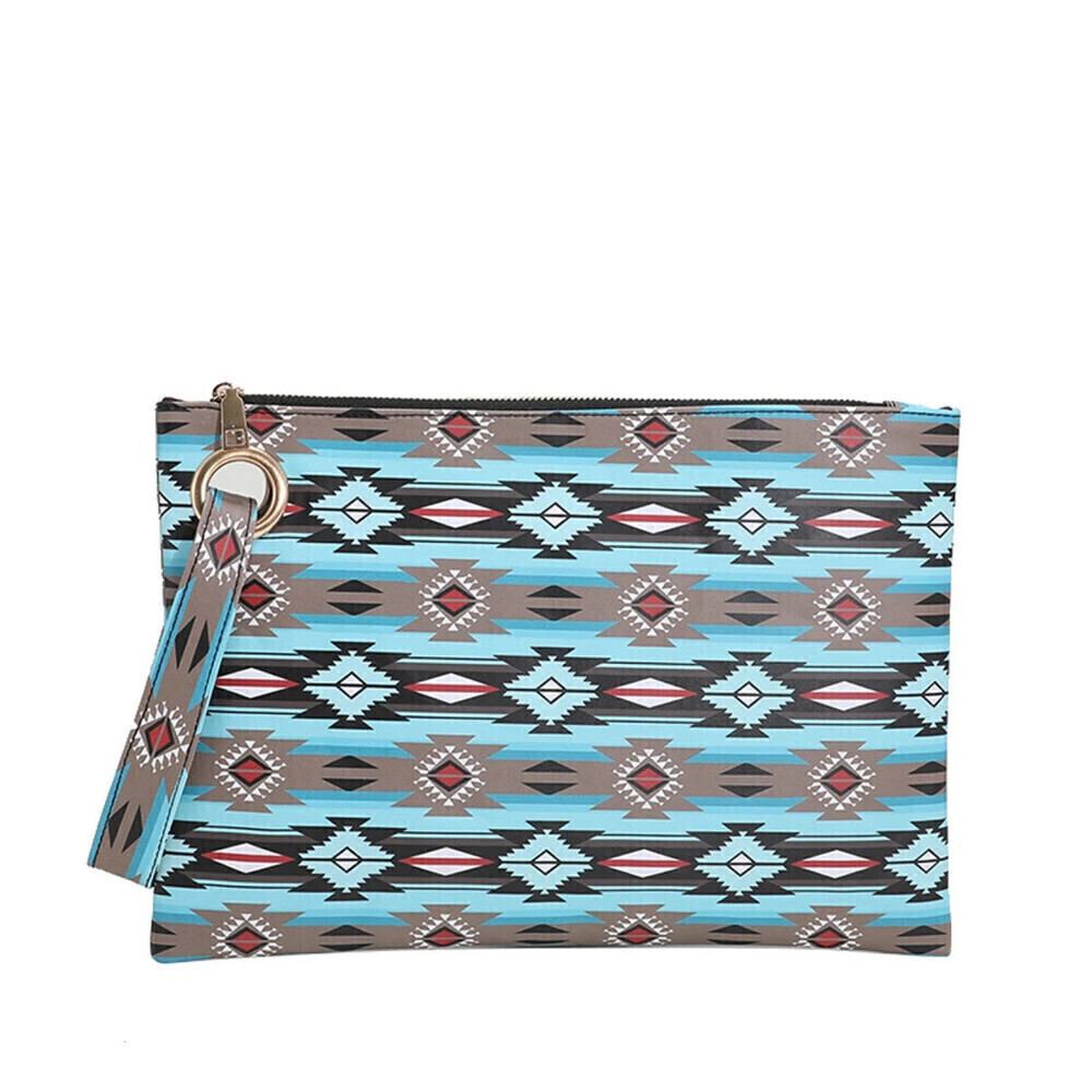 Geometric Pattern Clutch Bag